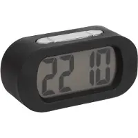 Karlsson Wekker Gummy Rubberized Black 14 x 7 cm