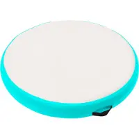 vidaXL Gymnastiekmat met pomp opblaasbaar 100x100x15 cm PVC groen