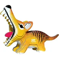 Eugy 3D Puzzel - Tazmanian Tiger - Wilde Dieren - Duurzaam - Verzamel Ze Allemaal - 6 Jaar