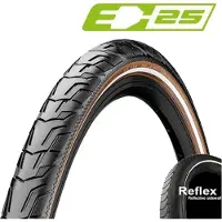 Continental 47-622 RIDE City, E-25, stalen band, reflecterend, zwart/bruin