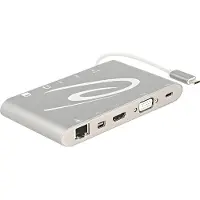 DeLOCK 87298 USB Type C 3.1 Dockingstation 4K | DP+HDMI+VGA+LAN