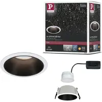Paulmann 93401 Cole Coin Inbouwlamp LED 6 W Wit, Zwart