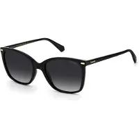Polaroid Eyewear Square Dames Zwarte Grijze Gradient Gepolariseerde Zonnebril 90041091
