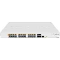 Mikrotik Switch CRS328-24P-4S+RM, 28 poorten, PoE (PoE+: 24 poorten), 450W, beheerde Gigabit/10G switch
