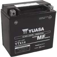 Yuasa onderhoudsvrije batterij fabriek geactiveerd - YTX14 FA Onderhoudsvrije accu