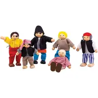 Bigjigs Poppenhuispoppetjes - Piraten
