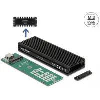 DeLOCK External USB Type-C Combo Enclosure for M.2 NVMe PCIe or SATA SSD