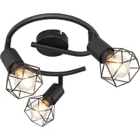 Globo Lighting Design plafondlamp Xara I zwart