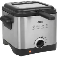 Princess Mini friteuse - 1.5 Liter - Regelbare thermostaat - Geurfilter - Kijkvenster - Compact - Geschikt voor camping - 1000W - 182612 - Geborsteld RVS