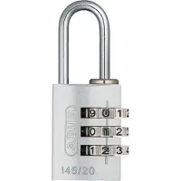 ABUS cijferslot 145/20, massief aluminium, zilverkleurig