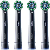 Oral-B Pro CrossAction - Tandenborstels - X-vormige borstelharen - Zwart (4 st.)
