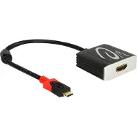 DeLOCK 62730 USB-C / HDMI Adapter [1x USB-C stekker - 1x HDMI-bus] Zwart 0.20 m