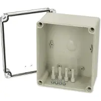 Fibox PC H 95 T Installatiebehuizing 170 x 140 x 95 Polycarbonaat Grijs-wit (RAL 7035) 1 stuk(s)