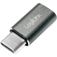 Logilink USB-C adapter naar Micro USB-aansluiting, zilver (verpakking met 1 stuk)