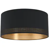 Eglo Plafondlamp Esteperra, dimbaar, zwart, Woon-/ Eetkamer, Textiel / Stof / Zijde, plafondlamp