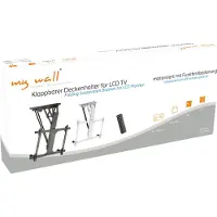 My Wall HL 41 ML TV-plafondbeugel Plafondhouder, Gemotoriseerd, In hoogte verstelbaar, Zwenkbaar, Kantelbaar Antraciet