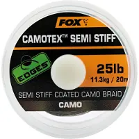 FOX Edges Camotex Semi Stiff Camo 20 m 35 lbs-15,8 kg Braid
