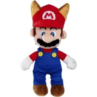 Simba Super Mario - Mario Racoon Wasbeer - Nintendo - 30cm - Knuffel - Pluche