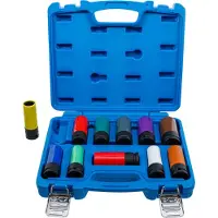 Bgs Dopsleutel + dopmoer, Jeu de douilles de puissance avec protection 12,5 mm (1/2") 15 - 27 mm et vis de roue spéciales (27 mm)