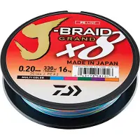 Daiwa J-Braid Grand X8 vliegenlijn (meerkleurig, 150 meter)
