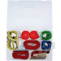 Dunlop Spanbanden en Snelbinders in koffer - 8 Stuks