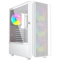 Gembird Fornax 4000W ARGB-gaming-computerbehuizing, ATX, midi-tower, achtergrondverlichting, wit