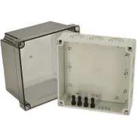 Fibox PCM 175/150 T 6016923 Universele behuizing 180 x 180 x 150 x 150 Polycarbonaat Grijs-wit (RAL 7035) 1 stuk(s)