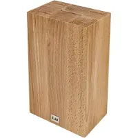 Kai messenblok Cube beuken, niet uitgerust blok voor 5 messen, beukenhout, 15,5 x 10 x 25 cm, DM-0819