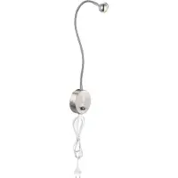 Globo Lighting Wandlamp, metaal, mat nikkel, LED