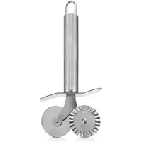 B2X - Stalen Deegwiel - 4 cm - Podwójne - Ergonomische Handgreep