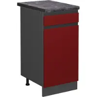 Vicco R-Line Keukenonderkast – 40 cm, WB Antraciet Rood