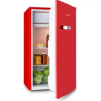 Klarstein Koelkast Beercracker 91 Liter - Drankkoeler Drankenkoelkast - voor Hotelkamer voor Kantoor - LED - Compact Koelkast Vrijstaande Koelkast Kleine Koelkast Fridge - Mini Fridge