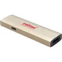 Roline GOLD Adapter USB Type C - HDMI, female/female, PD (60W)