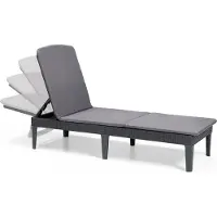 Keter Jaipur Ligstoel Dagbed met Kussens 58 x 187 x 29 cm