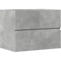 vidaXL Badkamerkast 60x38,5x45 cm bewerkt hout betongrijs