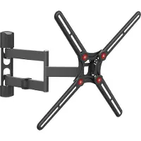 Barkan - Lange Full Motion TV-muurbeugel - 13 inch - 65 inch/33 cm - 165 cm - 36 kg - Zwart