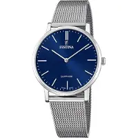 Festina Kwartshorloge Swiss Made Collection Armbandhorloge, herenhorloge, dameshorloge, leren band, saffierglas, Swiss Made