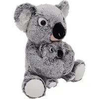Heunec 247673 MISANIMO Knuffel, koala met jong, 27 cm, meerkleurig