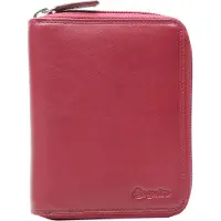 Esquire Portemonnee Duo Zip Around Wallet Red Donkerrood