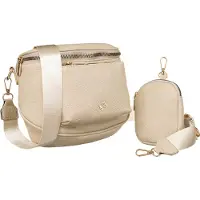 Rovicky R-KP-04-F19-4027 - Schoudertas Dames - Licht Beige - Eco-leer - Incl. Mini Portemonnee