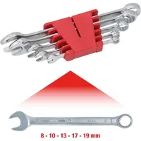 Ks Tools 517.0045 517.0045 Ring-steeksleutelset Sleutelbreedte (metrisch) 8 - 19 mm