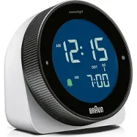 Braun BC24W-DCF radiogestuurde wekker zwart, wit