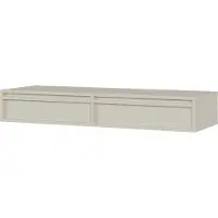 Selsey Evo - Hangende wastafel 110 cm - Zandbeige