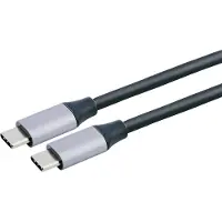 Grundig USB-C Kabel 1.5M - Oplaadkabel USB-C naar USB-C - 240W Snellader Kabel - Hoge Snelheid 10Gbps Gegevensoverdracht - Zwart/Grijs