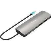 I-Tec Metal 8-in-1 Usb C Dual HDMI Dock 100W PD