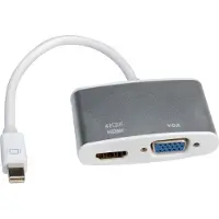 Roline Premium Mini DisplayPort 1.2 naar HDMI en VGA adapter / UL - 0,15 meter