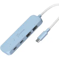 J5CREATE Eco-Friendly USB-C naar 4-poorts Type-C en Type-A Gen 2 Hub