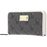 U.S. POLO ASSN. Portemonnee Hampton Zip Wallet Brown / Cream Groene Veelkleurig