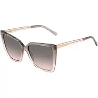 Jimmy Choo LESSIE/S S KON nude glitter grijs fuchsia zonnebril