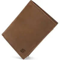 SERASAR Leren Portemonnee [Manager] - Bruin - met RFID-Bescherming